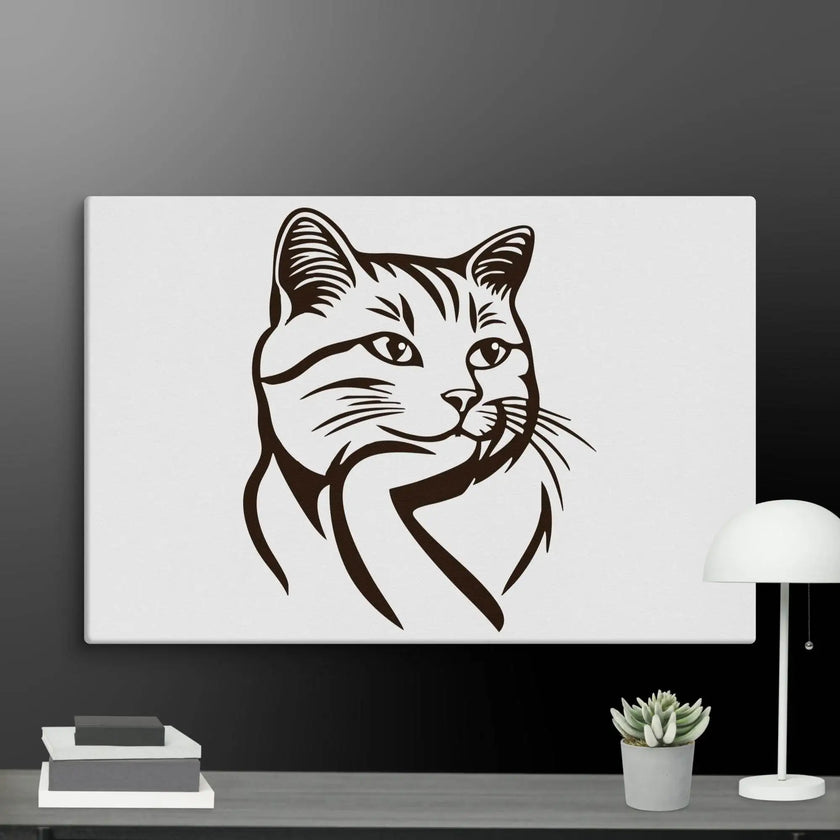 Born to Nap Cat Wall Art Canvas - STYLISHOUR