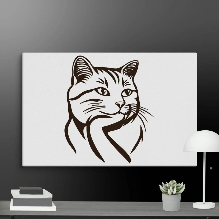 Born to Nap Cat Wall Art Canvas - STYLISHOUR
