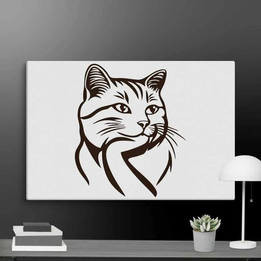 Born to Nap Cat Wall Art Canvas - STYLISHOUR