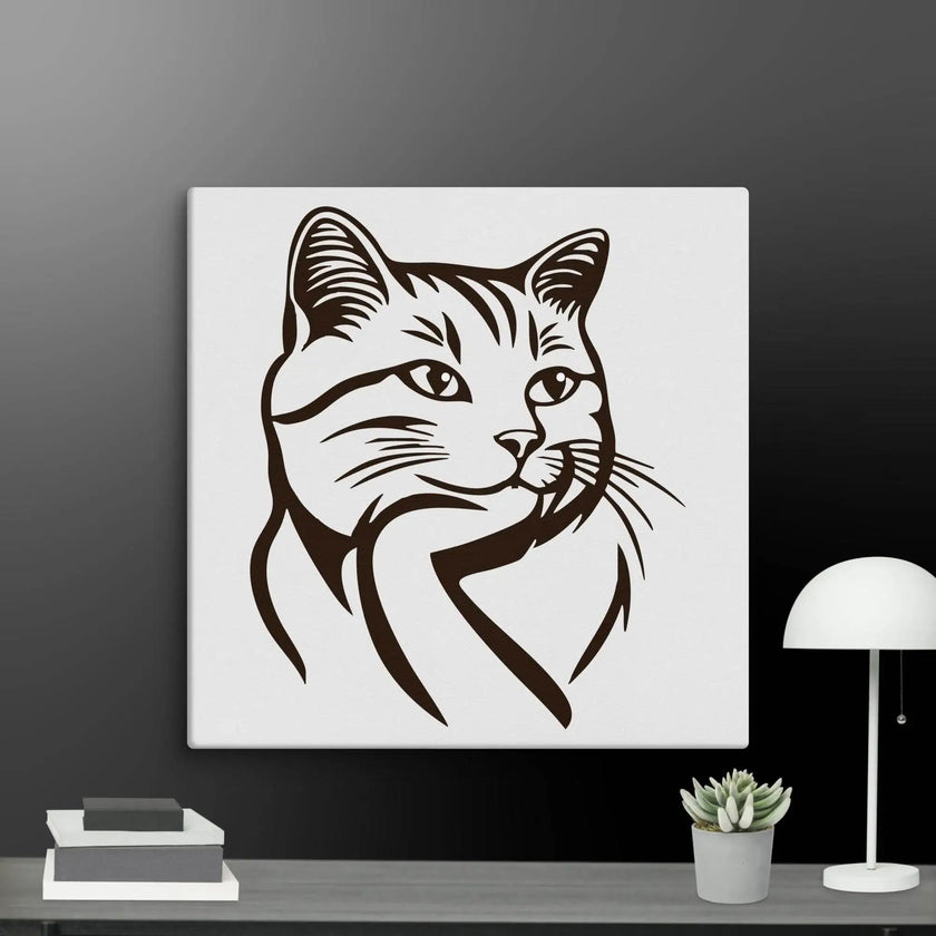 Born to Nap Cat Wall Art Canvas - STYLISHOUR