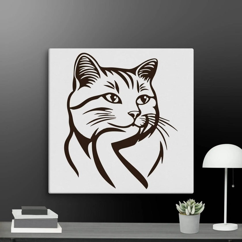Born to Nap Cat Wall Art Canvas - STYLISHOUR