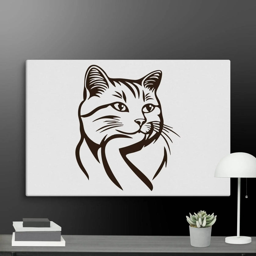 Born to Nap Cat Wall Art Canvas - STYLISHOUR