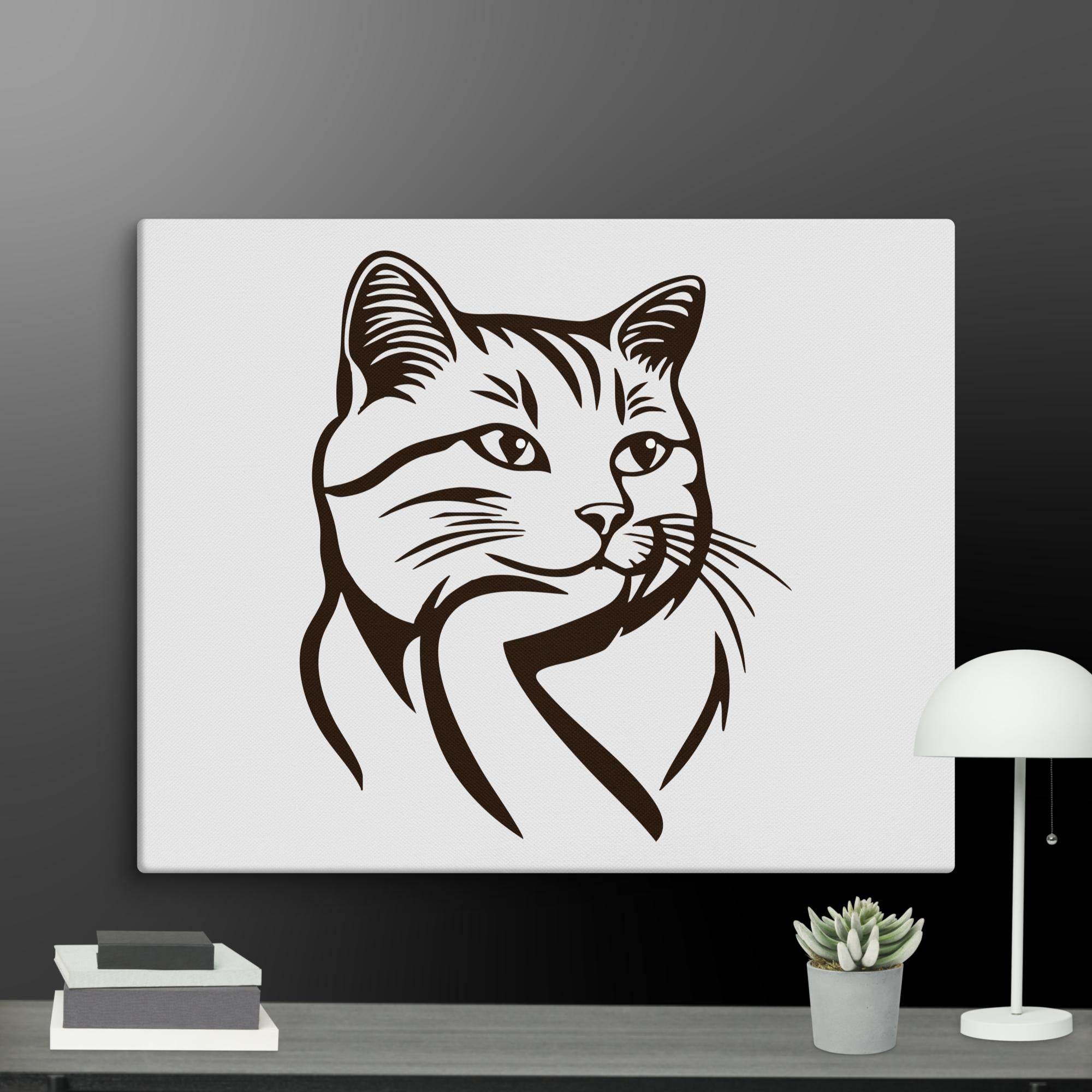 Born to Nap Cat Wall Art Canvas - STYLISHOUR