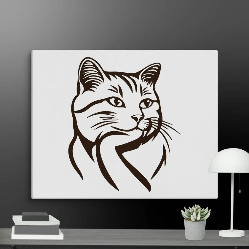 Born to Nap Cat Wall Art Canvas - STYLISHOUR