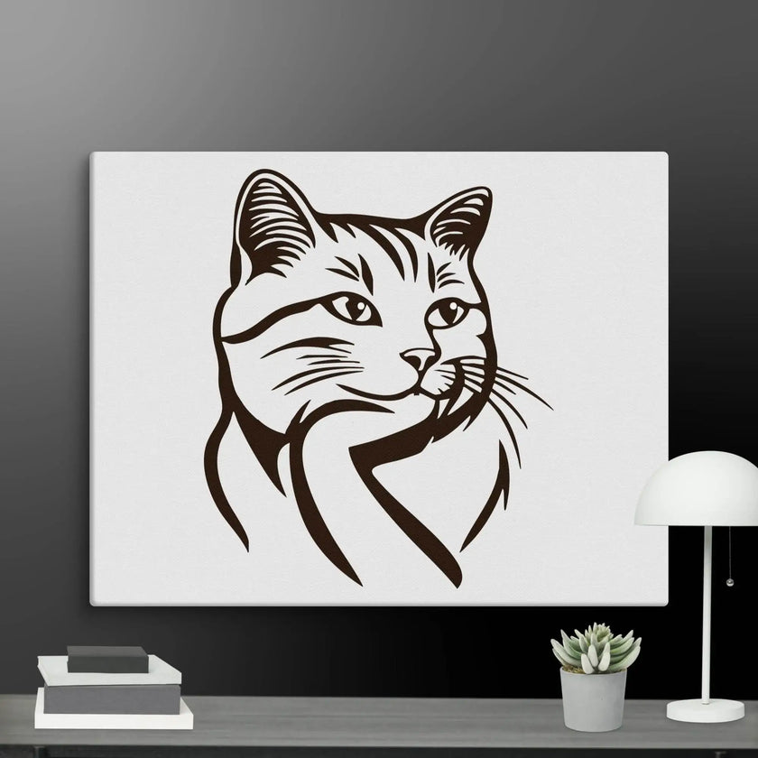 Born to Nap Cat Wall Art Canvas - STYLISHOUR