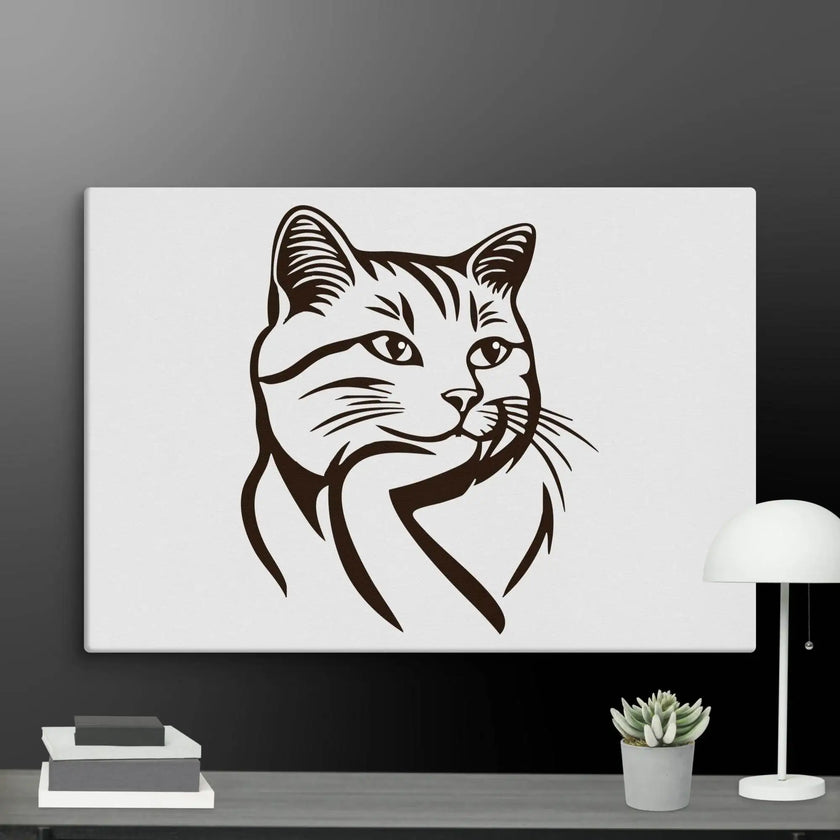 Born to Nap Cat Wall Art Canvas - STYLISHOUR