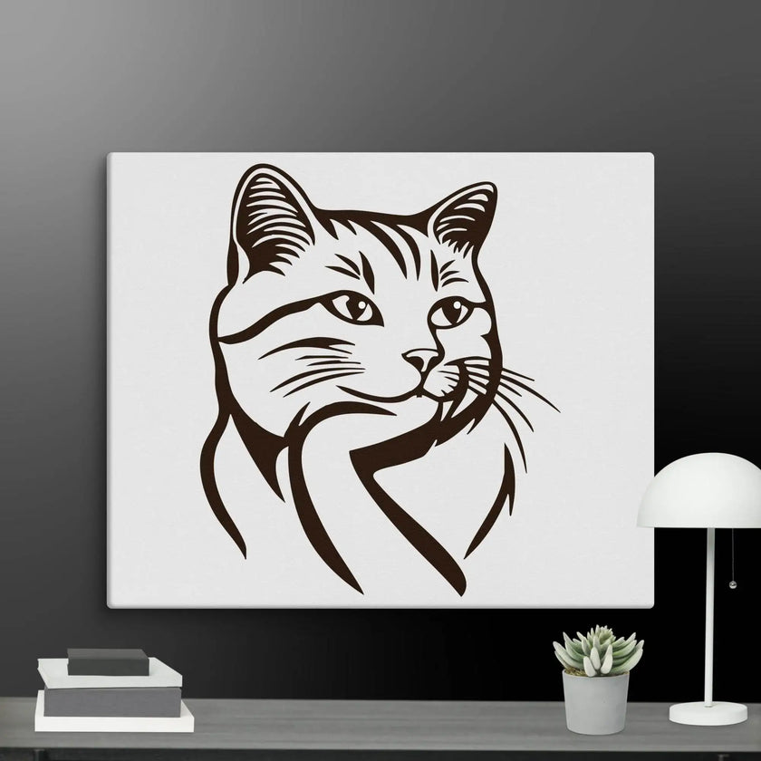 Born to Nap Cat Wall Art Canvas - STYLISHOUR