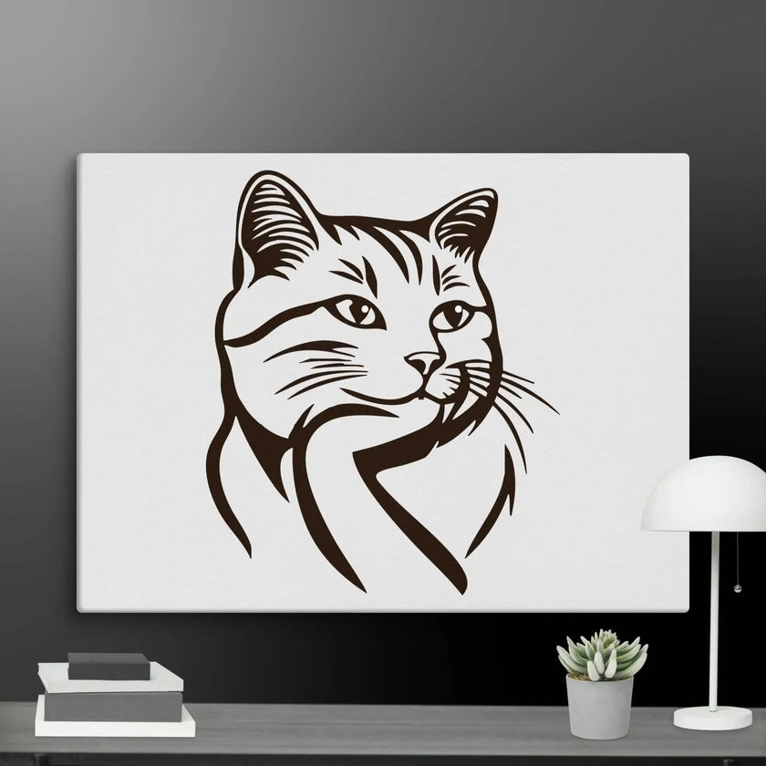 Born to Nap Cat Wall Art Canvas - STYLISHOUR