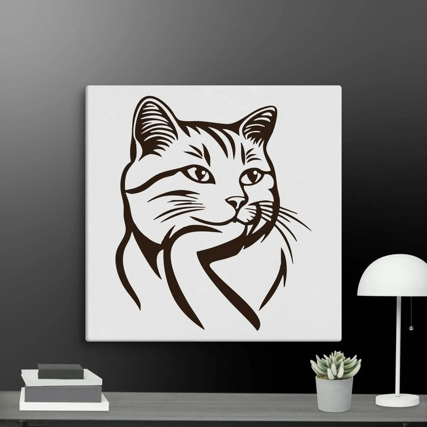 Born to Nap Cat Wall Art Canvas - STYLISHOUR