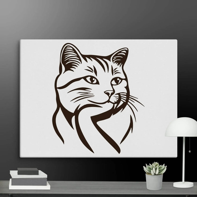 Born to Nap Cat Wall Art Canvas - STYLISHOUR