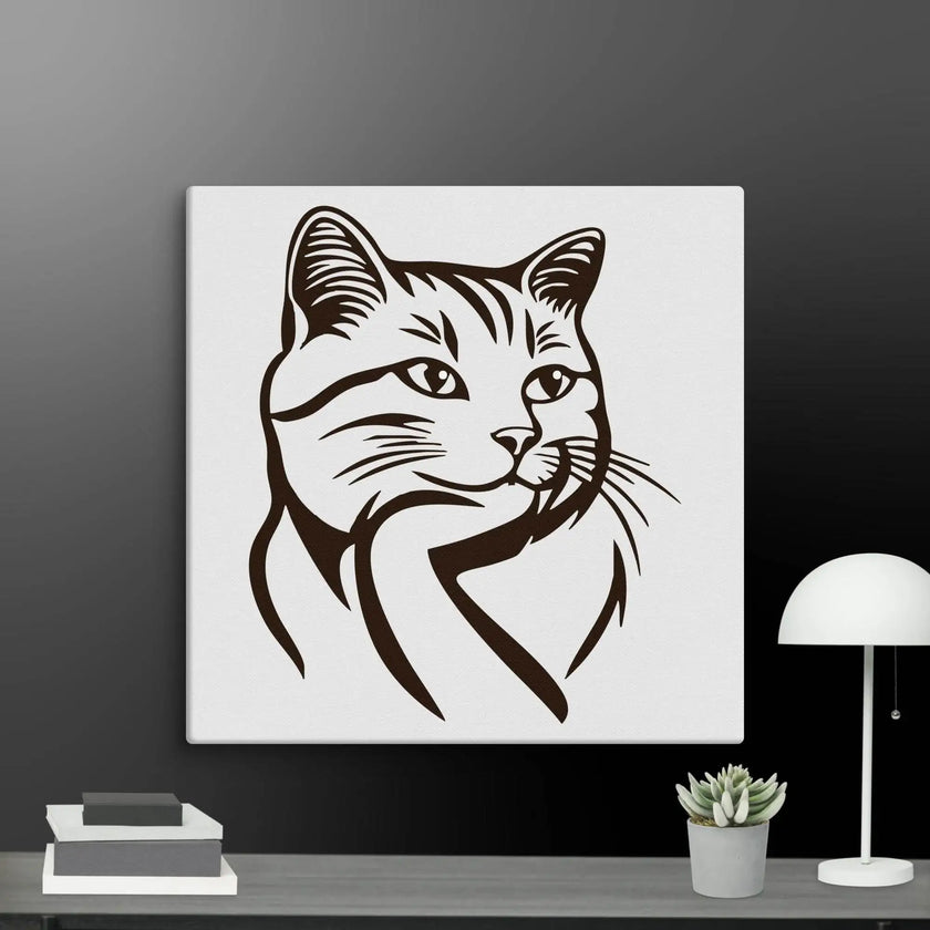 Born to Nap Cat Wall Art Canvas - STYLISHOUR
