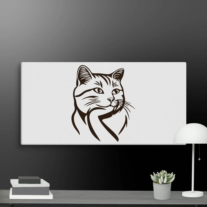 Born to Nap Cat Wall Art Canvas - STYLISHOUR