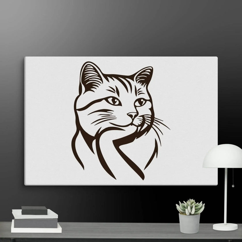 Born to Nap Cat Wall Art Canvas - STYLISHOUR