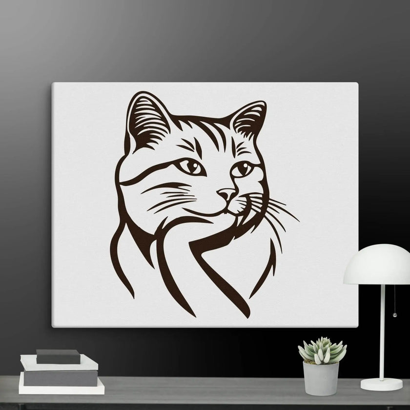 Born to Nap Cat Wall Art Canvas - STYLISHOUR