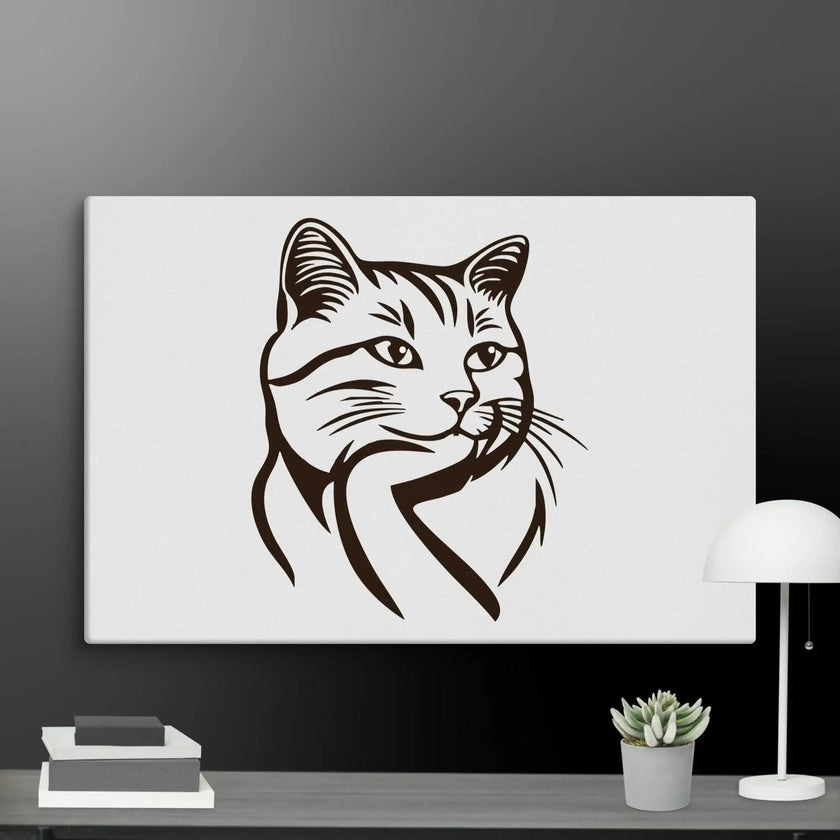 Born to Nap Cat Wall Art Canvas - STYLISHOUR