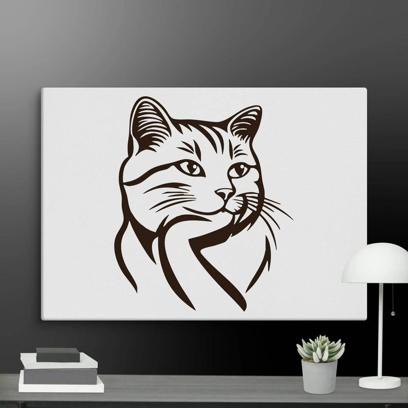 Born to Nap Cat Wall Art Canvas - STYLISHOUR