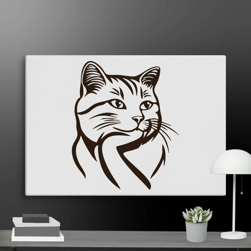 Born to Nap Cat Wall Art Canvas - STYLISHOUR