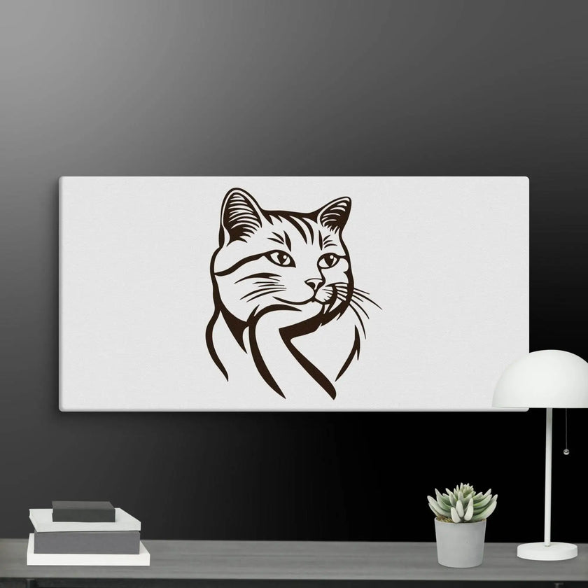 Born to Nap Cat Wall Art Canvas - STYLISHOUR