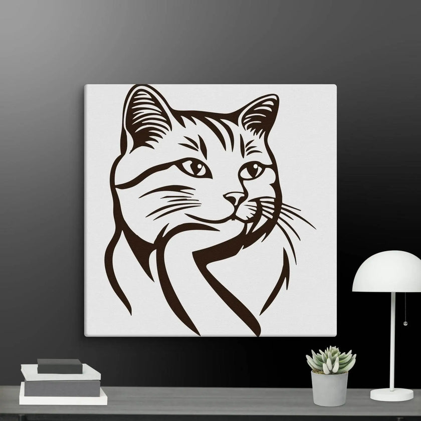 Born to Nap Cat Wall Art Canvas - STYLISHOUR