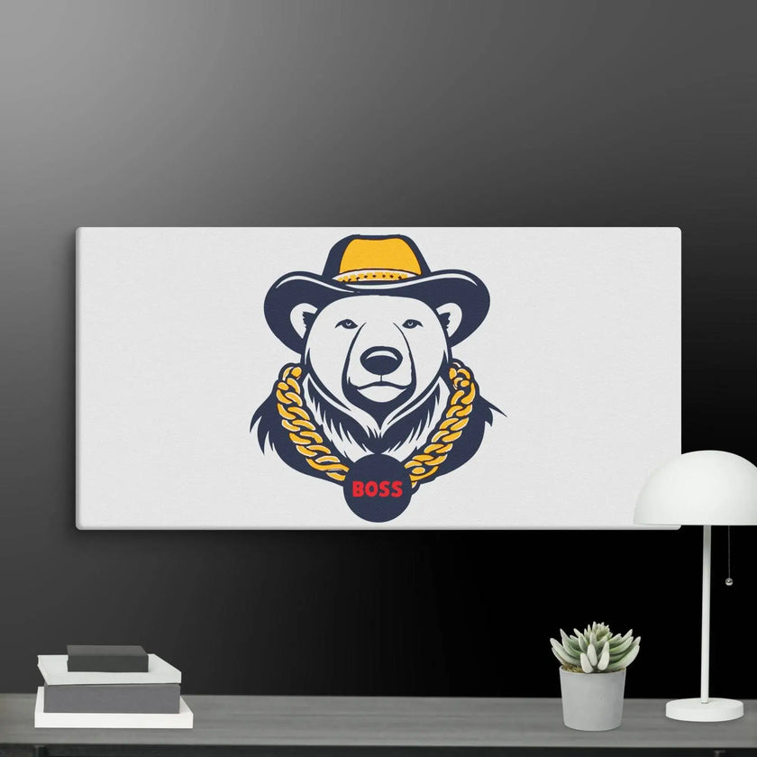 Cool Bear Boss Canvas - STYLISHOUR