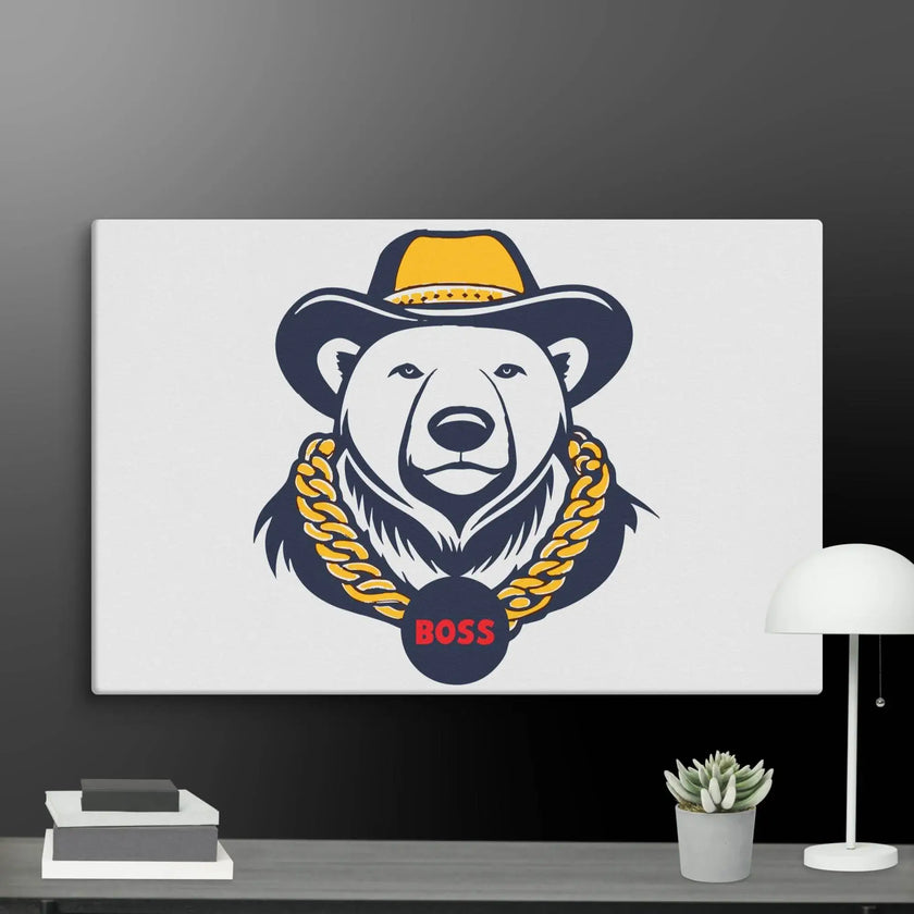 Cool Bear Boss Canvas - STYLISHOUR