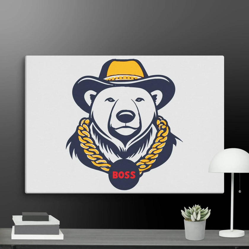 Cool Bear Boss Canvas - STYLISHOUR