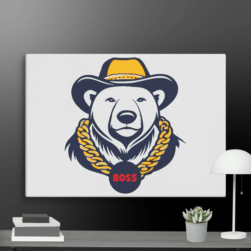 Cool Bear Boss Canvas - STYLISHOUR
