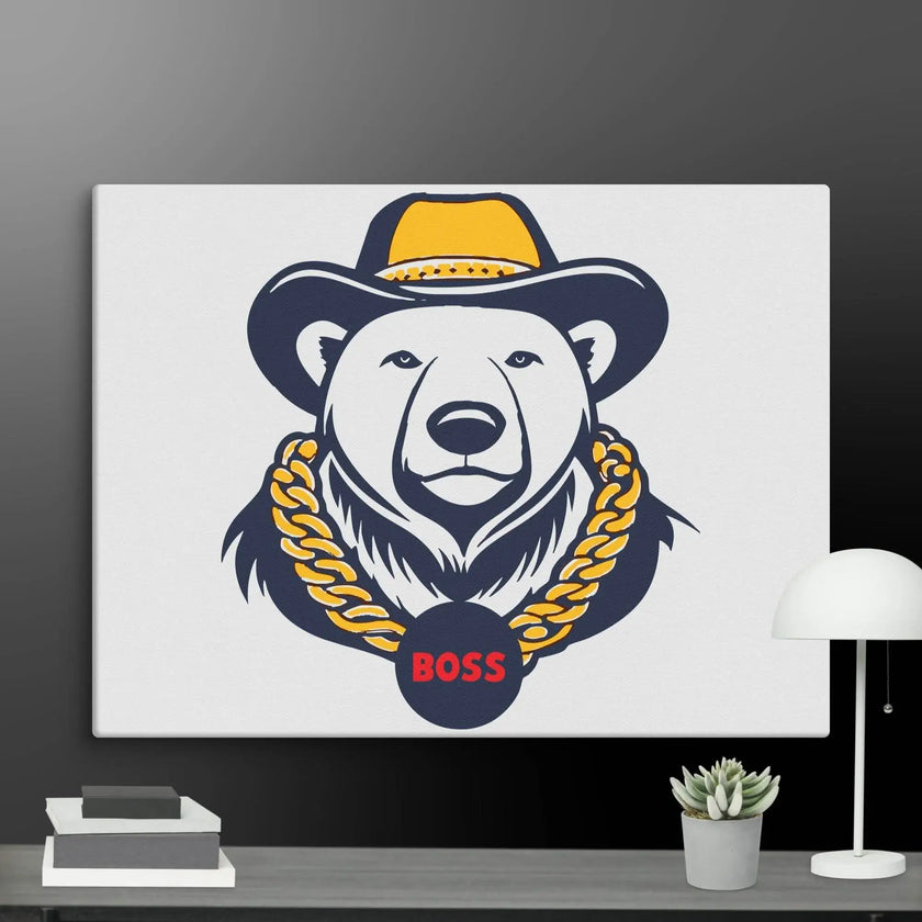 Cool Bear Boss Canvas - STYLISHOUR