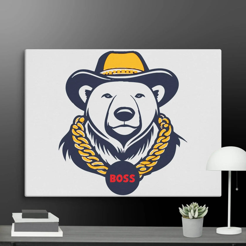 Cool Bear Boss Canvas - STYLISHOUR