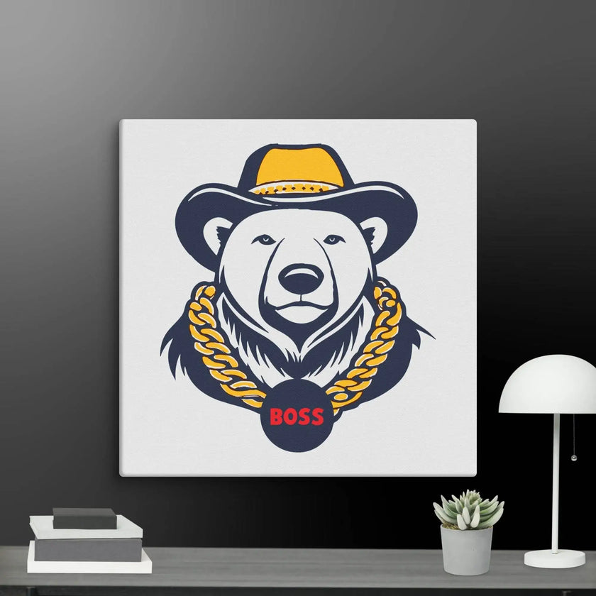 Cool Bear Boss Canvas - STYLISHOUR