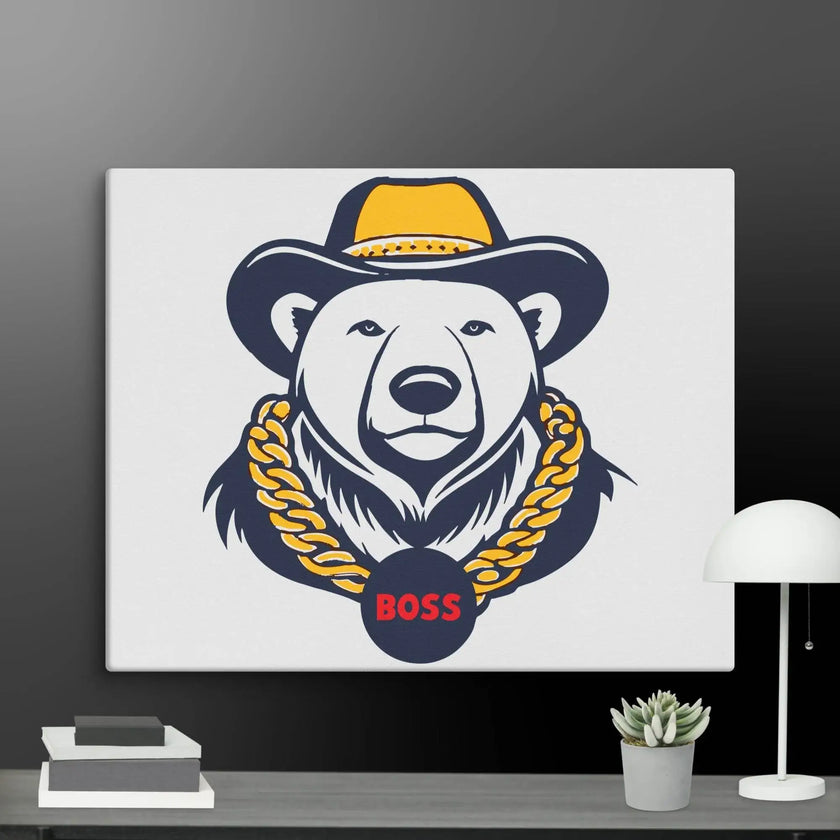 Cool Bear Boss Canvas - STYLISHOUR