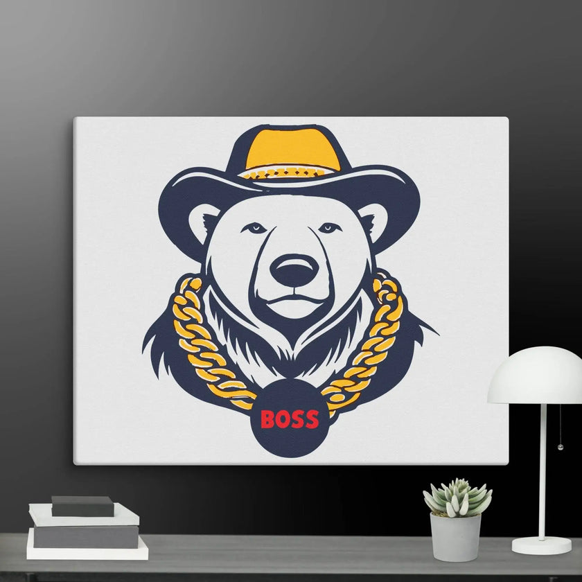 Cool Bear Boss Canvas - STYLISHOUR