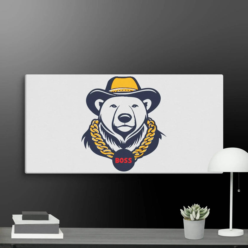 Cool Bear Boss Canvas - STYLISHOUR