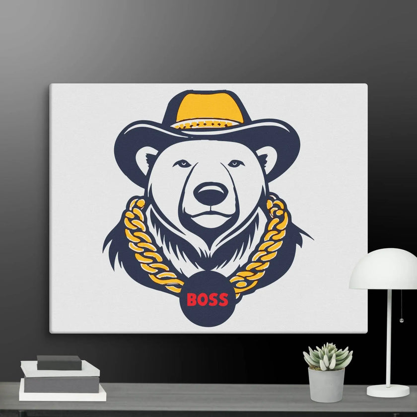 Cool Bear Boss Canvas - STYLISHOUR