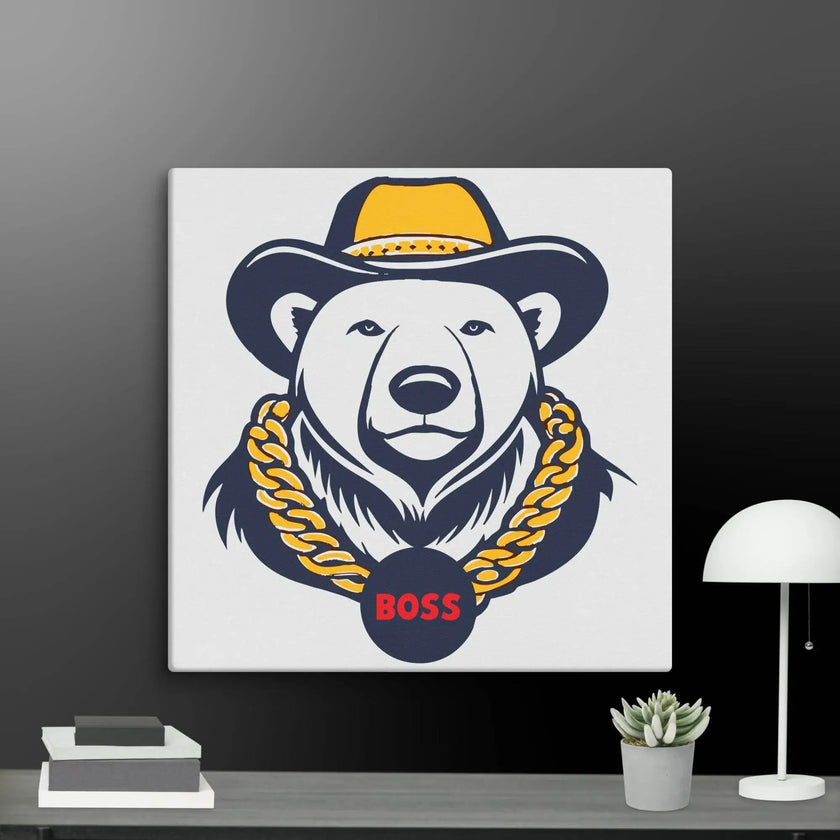 Cool Bear Boss Canvas - STYLISHOUR