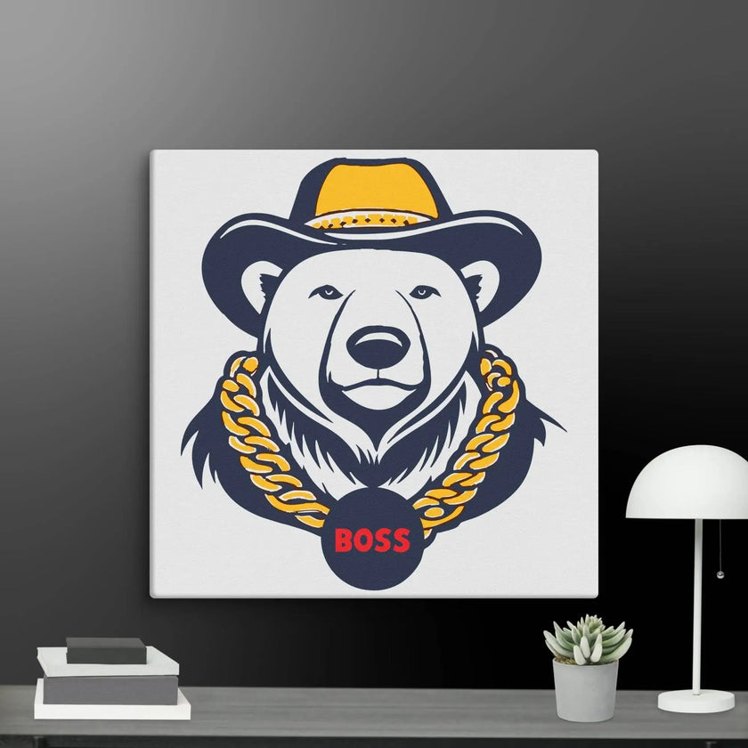 Cool Bear Boss Canvas - STYLISHOUR