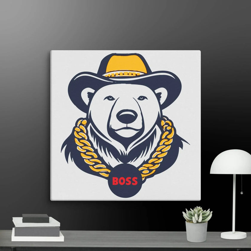 Cool Bear Boss Canvas - STYLISHOUR