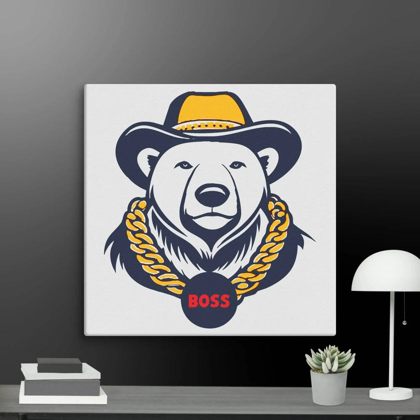 Cool Bear Boss Canvas - STYLISHOUR