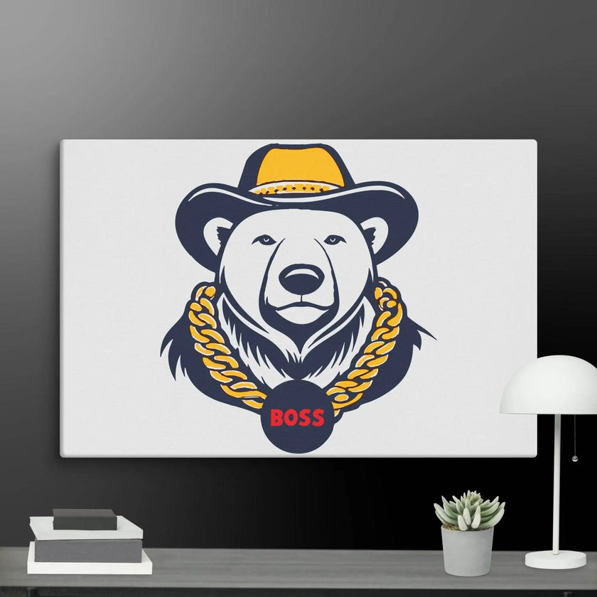Cool Bear Boss Canvas - STYLISHOUR