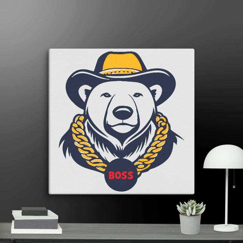 Cool Bear Boss Canvas - STYLISHOUR