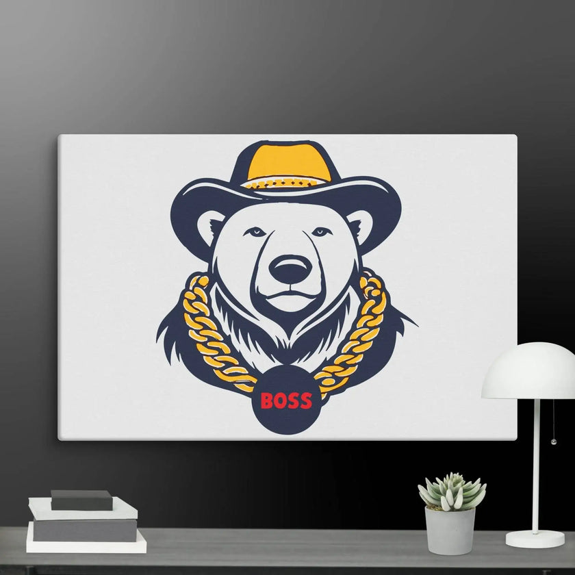 Cool Bear Boss Canvas - STYLISHOUR