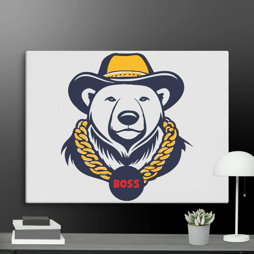 Cool Bear Boss Canvas - STYLISHOUR