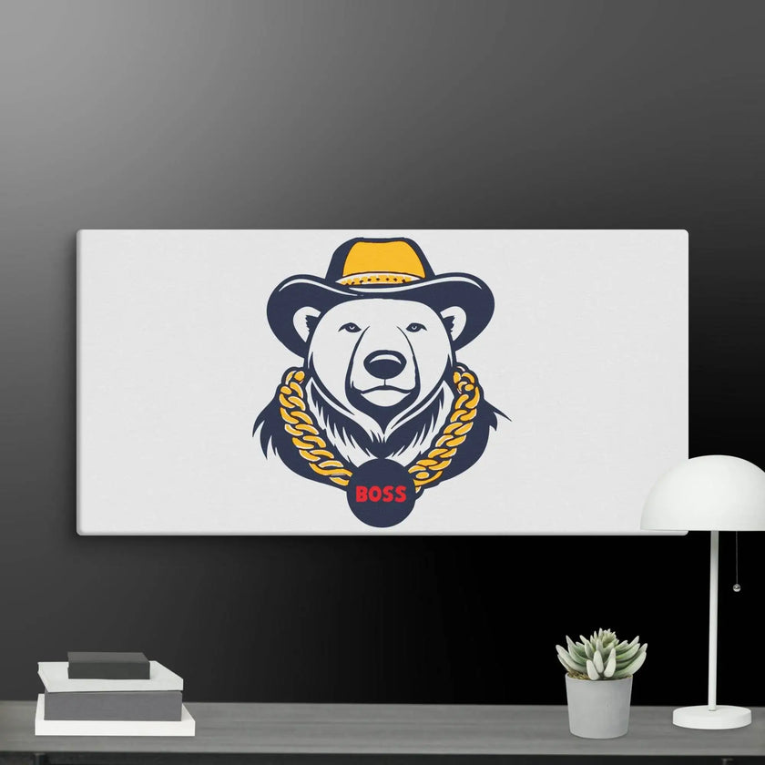 Cool Bear Boss Canvas - STYLISHOUR