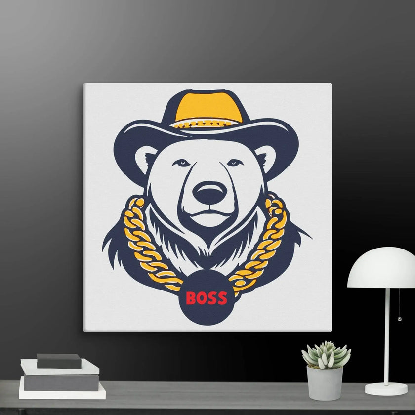 Cool Bear Boss Canvas - STYLISHOUR