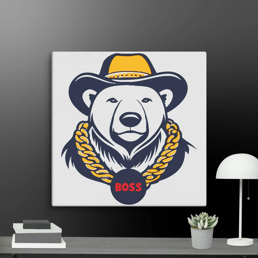 Cool Bear Boss Canvas - STYLISHOUR