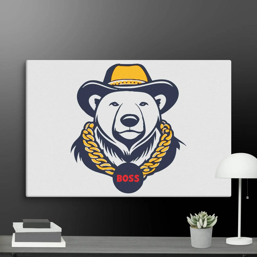 Cool Bear Boss Canvas - STYLISHOUR