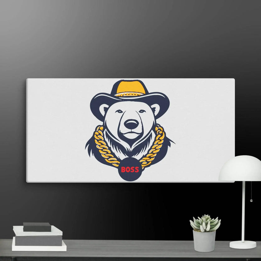 Cool Bear Boss Canvas - STYLISHOUR
