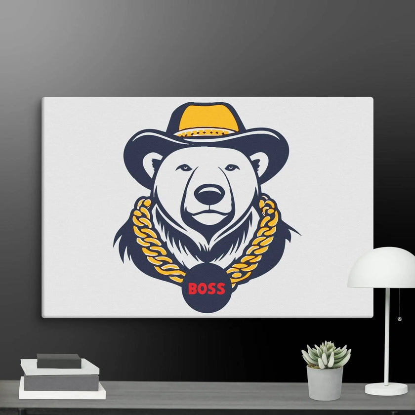 Cool Bear Boss Canvas - STYLISHOUR