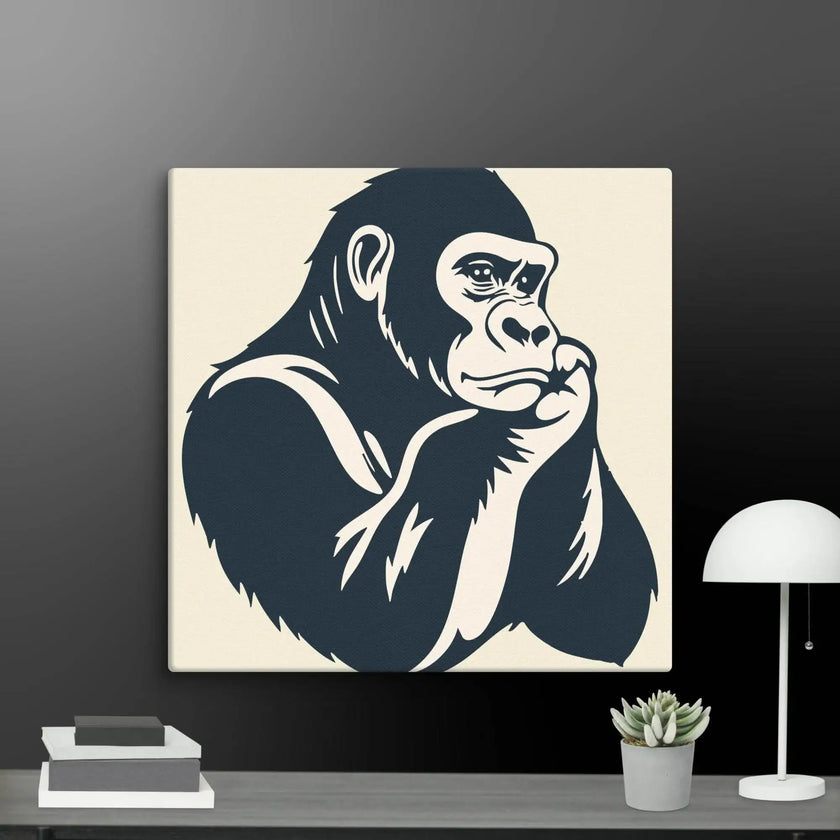 Cool Calm Ape Wall Art Canvas - STYLISHOUR