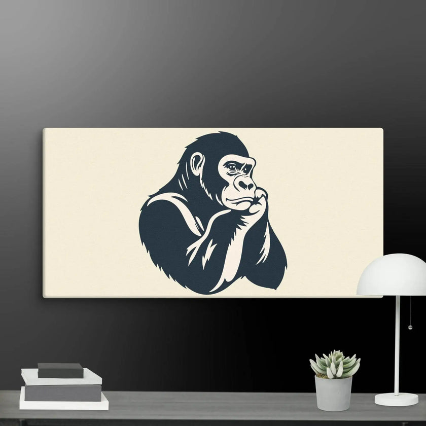Cool Calm Ape Wall Art Canvas - STYLISHOUR